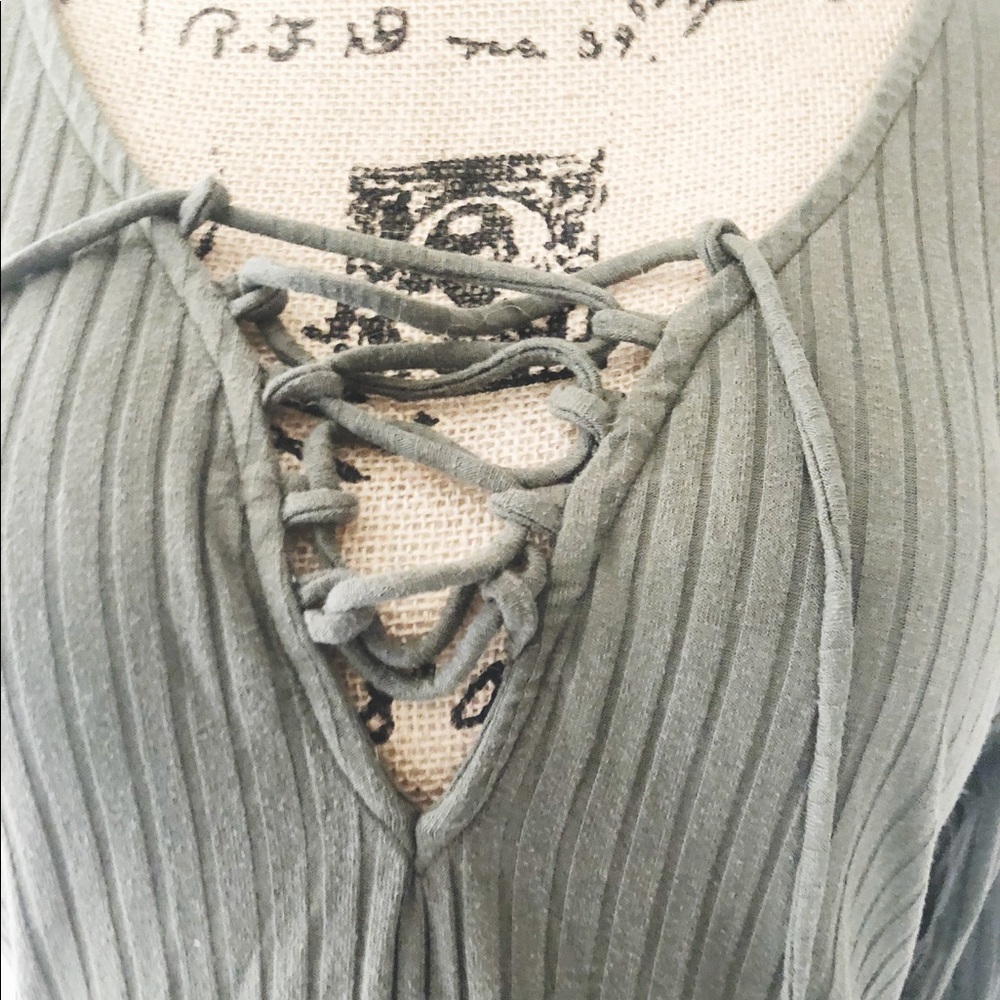 Army green long sleeve shirt